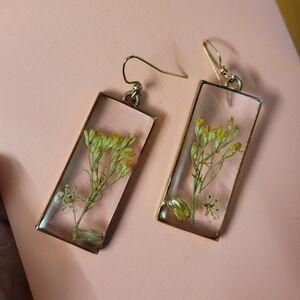 Pressed Flower Earrings